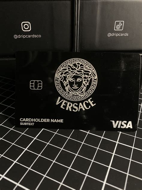 versace credit card.